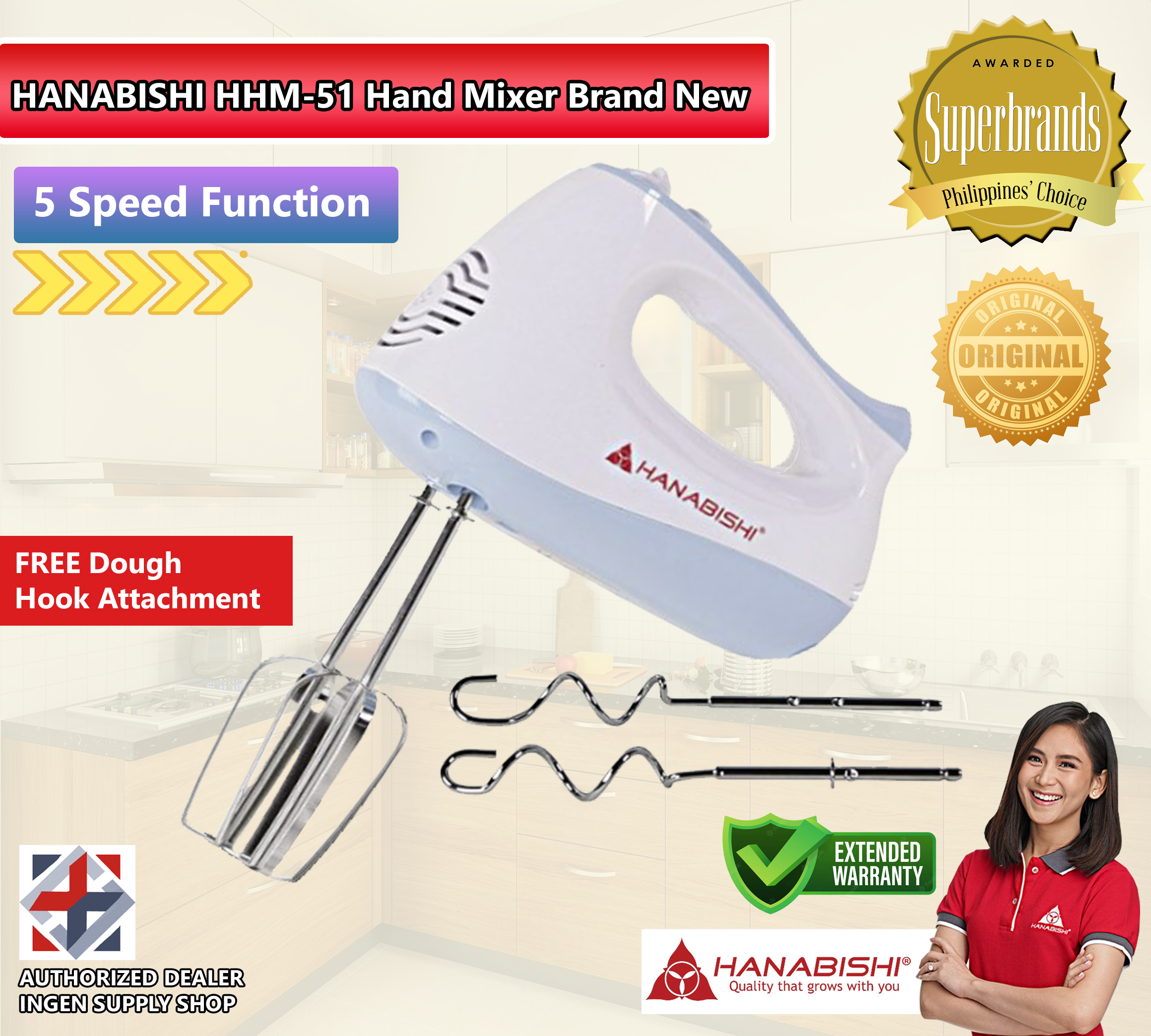 hanabishi hand mixer hhm 51 price