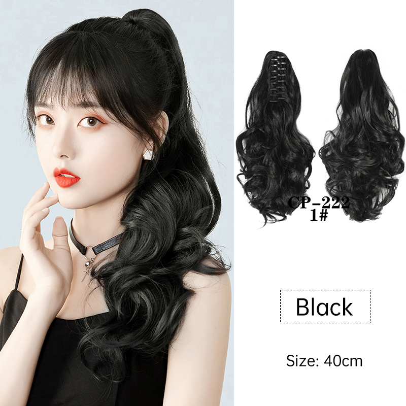 Wig Small Wave Hair Claw Clip Short Hair Ponytail Curl 8 Teeth Clip Wig