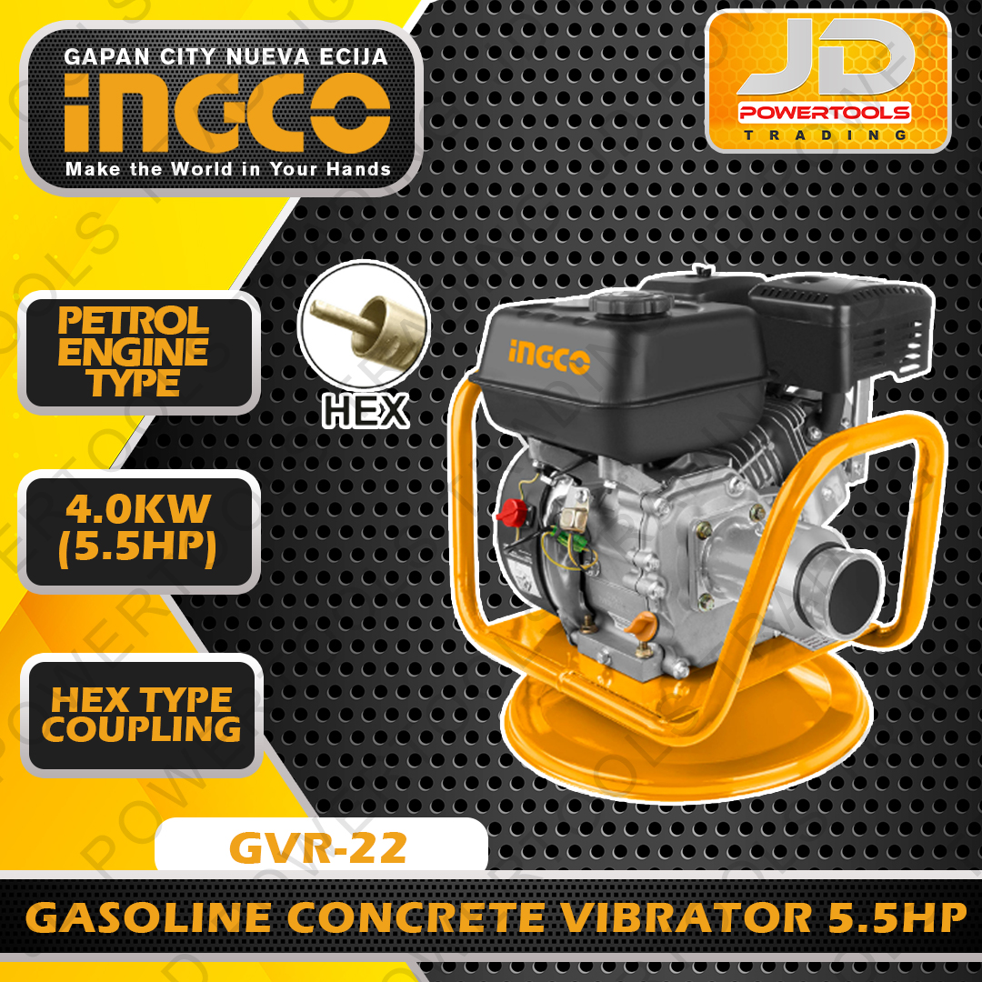 Ingco GVR22 Gasoline Concrete Vibrator Hex Type 5.5HP Lazada PH