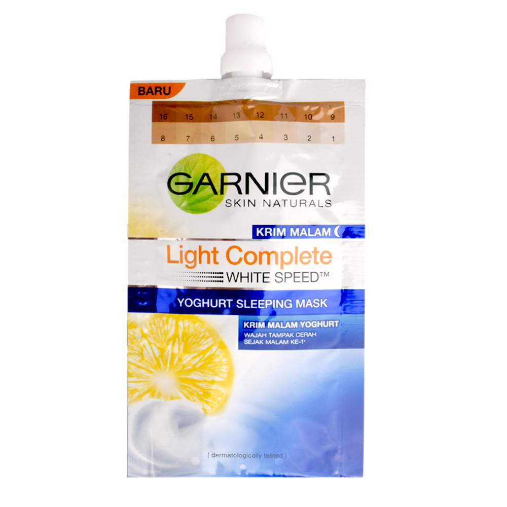 GARNIER Bright Complete Yoghurt Sleeping Mask 7mL [Whitening] Lazada PH