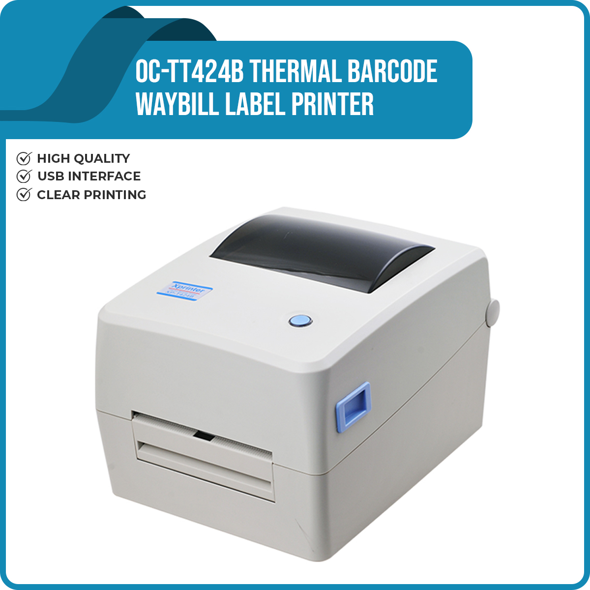 Waybill Thermal Printer OCTT424B Thermal Barcode Waybill Label