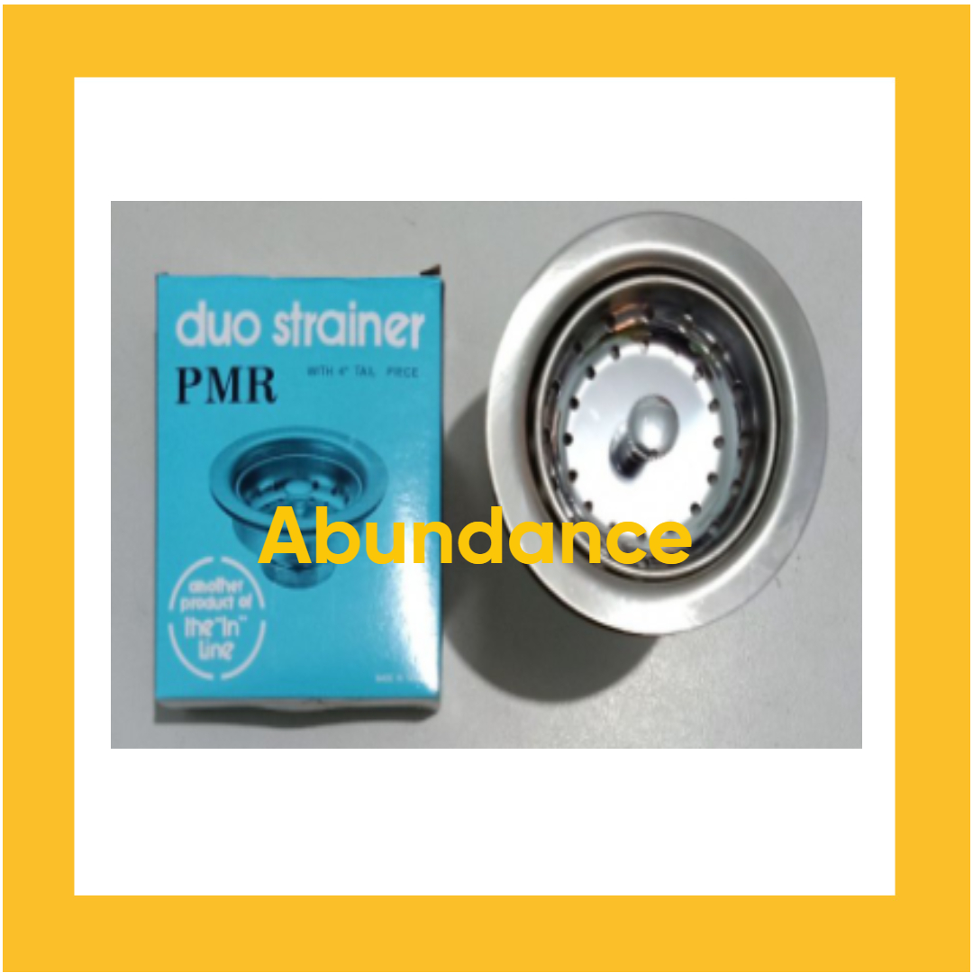 DUO STRAINERS / BASKET STRAINER WITH TAILPIECE FOR BIG KITCHEN SINK