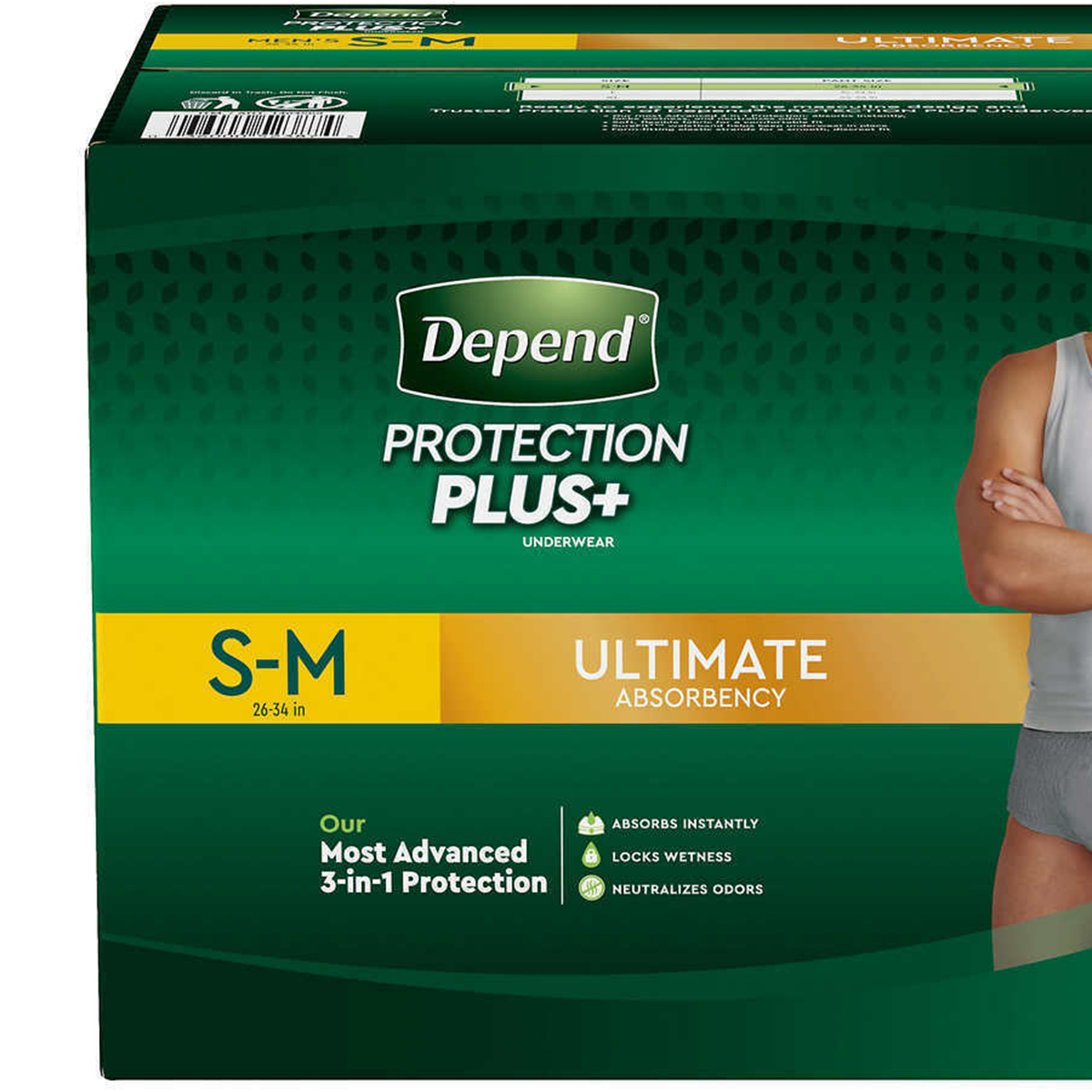 Depend Fit-Flex Large Men Underwear 84pcs