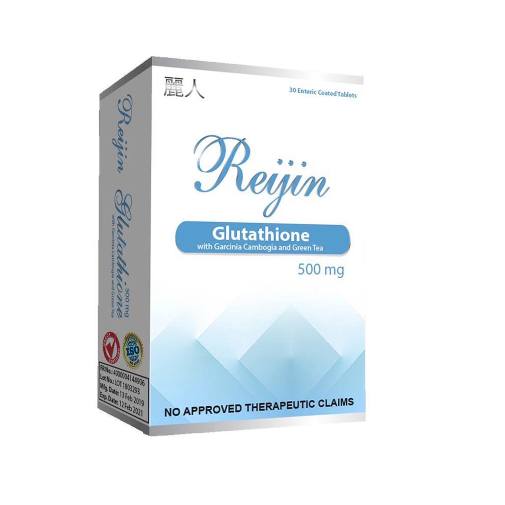 1 REIJIN GLUTATHIONE 30 capsules Authentic Whitening Slimming Anti Oxidant/ REIJIN VITAMIN C 100s Anti-Aging Weight Loss Supplement Pearl Enteric  Coating Tablets Mdp Home Reijin Glutathione - Lazada