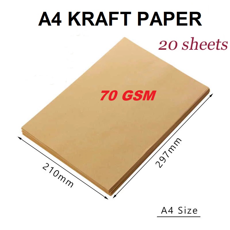 A4 Brown Kraft Paper DIY Handmake Card Board Craft Making Thick Paperboard  DIY