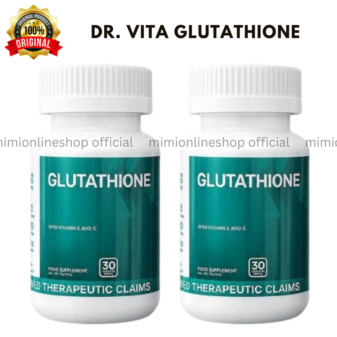 dr. vita glutathione philippines price reviews benefits 100% Authentic with Vitamin E and C New Packaging (Twin Pack) Glutathione in Protein Redox sunscreen tone up serum SPF50 Size:8oz Glass Bottle