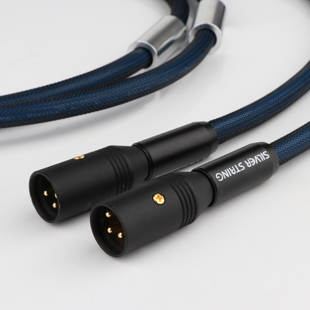 Silver Plated XLR Balanced High End Audio Interconnect Cables Balanced