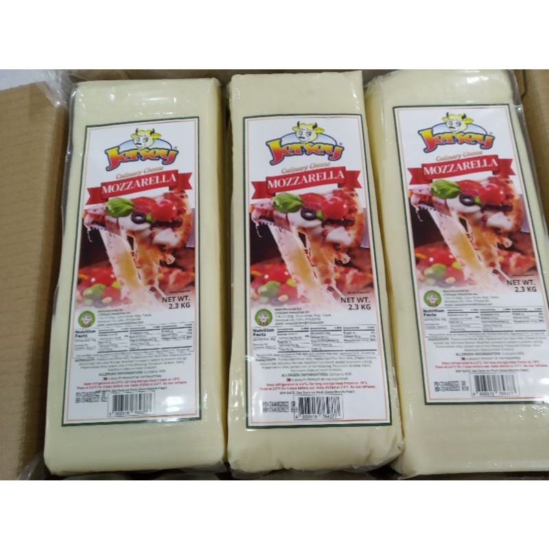 Delicious Jersey Mozzarella Cheese 2.3kg blocks exp August 31 2023
