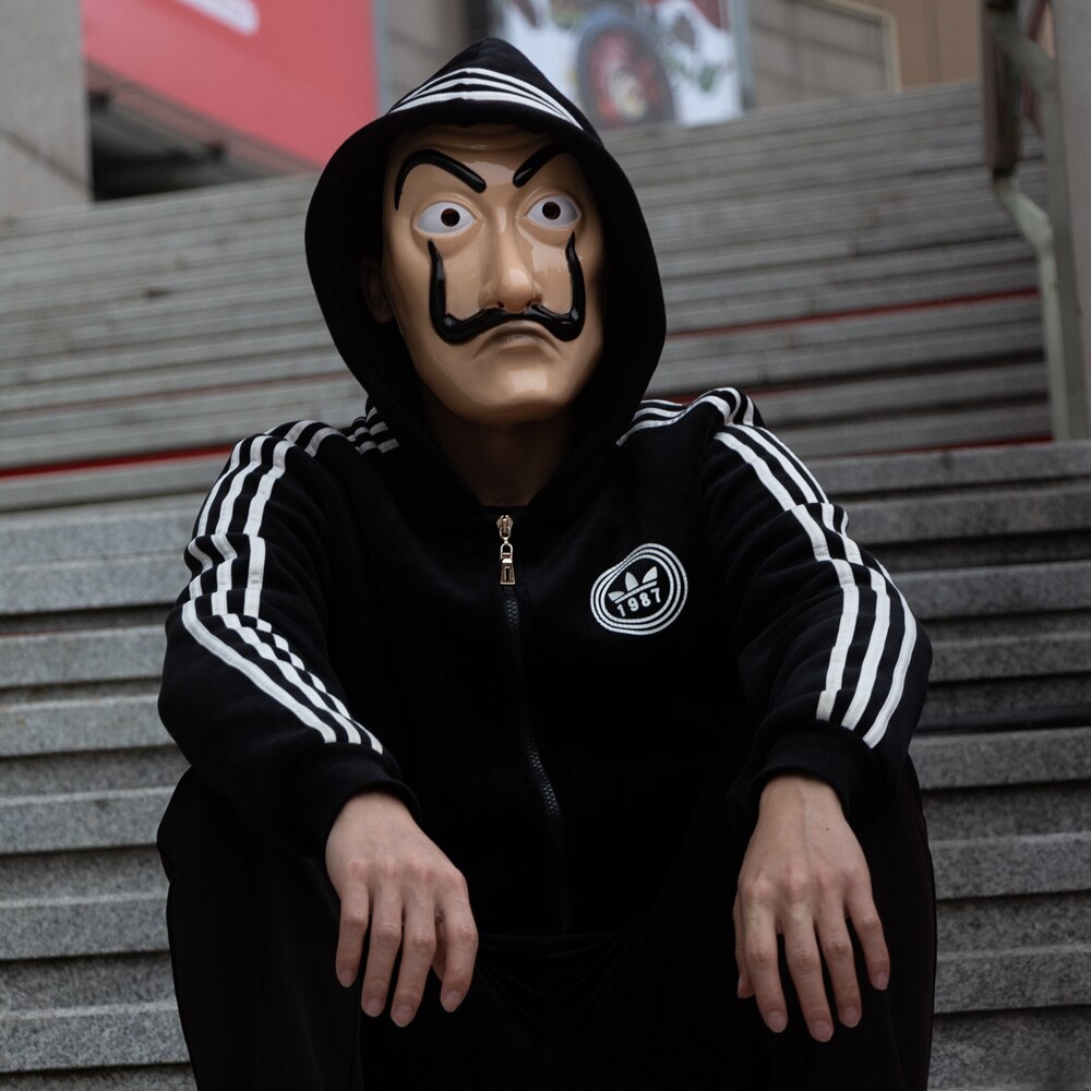 Salvador Dali Mặt Nạ Cao Su Phim La Casa De Papel Robber Halloween Đạo Cụ Trang Phục Cosplay