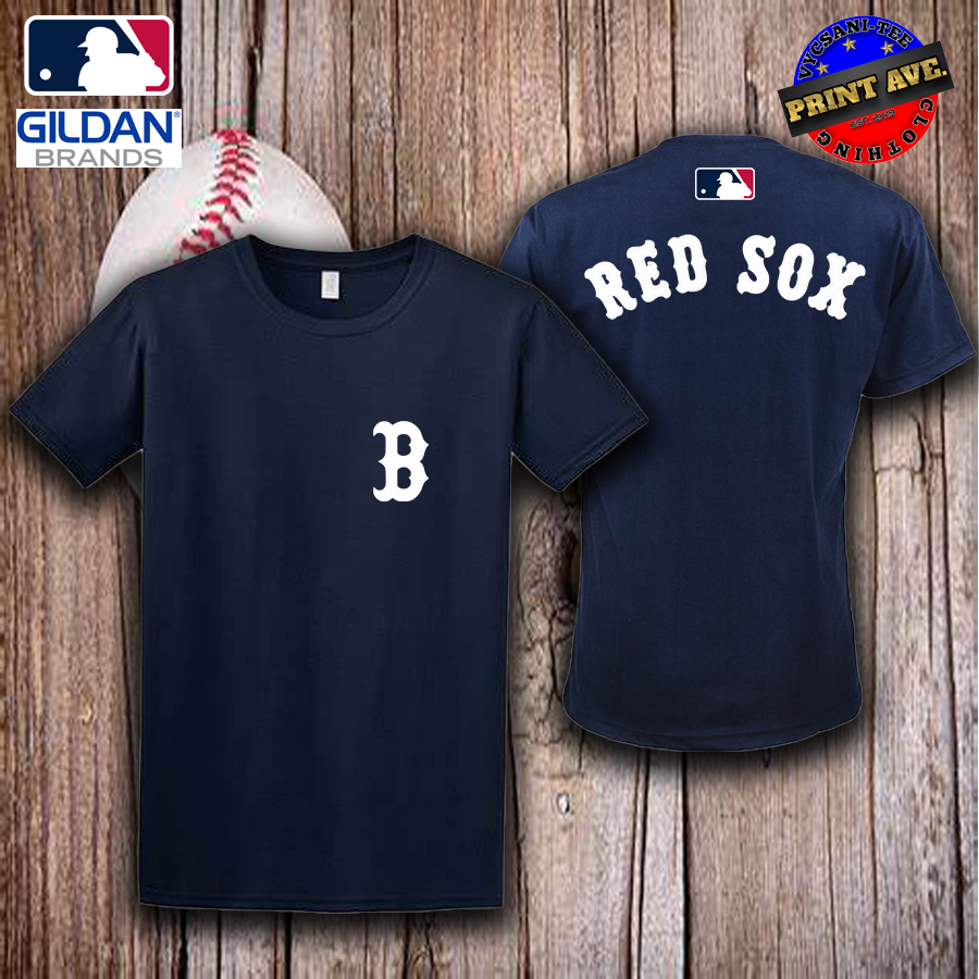 Boston Red Sox T-Shirt printed by Print AVE. MLB Boston Red Sox inspired