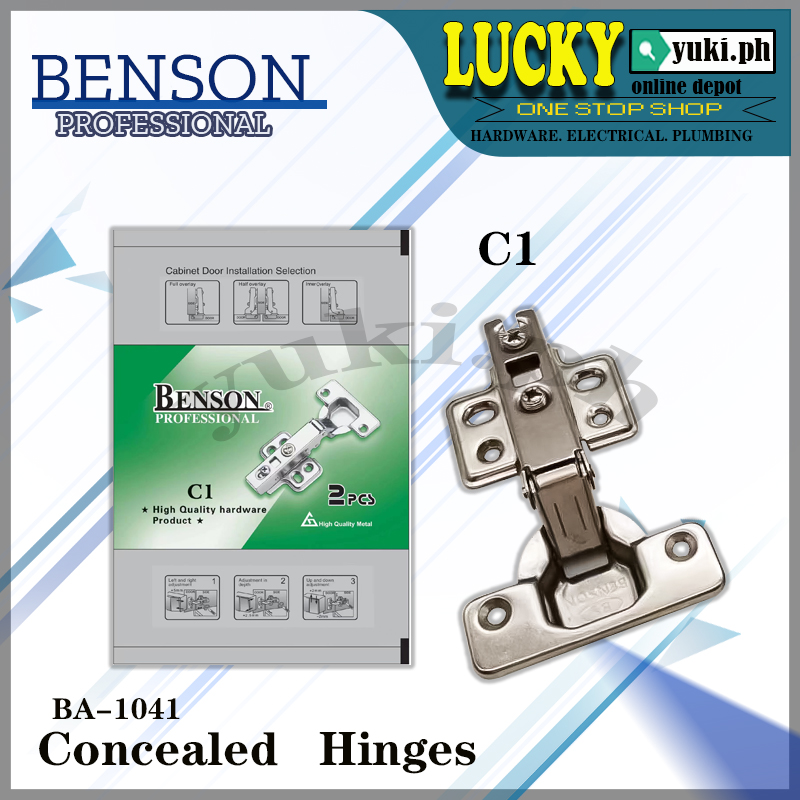 BA1041 BENSON CONCEALED HINGES ( C1, C2, C3 ) SOLD PER PAIR Lazada PH