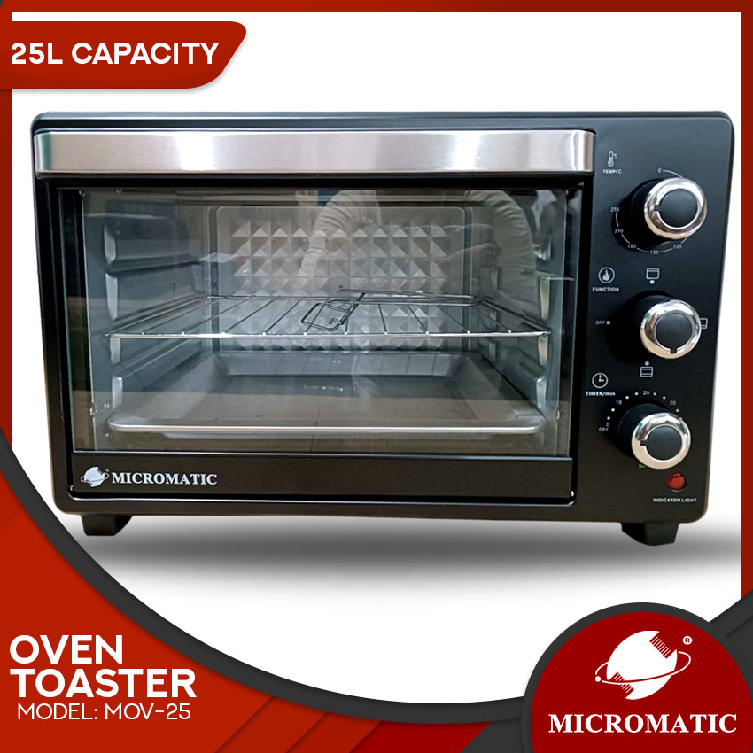 Micromatic MOV25 Oven Toaster 60mins Timer 60250°C Temperature