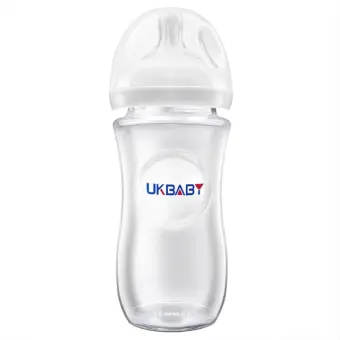 glass feeding bottle with cover