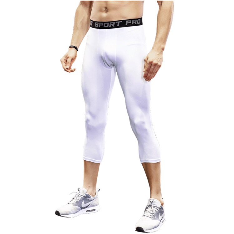 Namiya Men's Sports Basketball Leggings Compression Shorts Pants Running  Training Fitness Pants