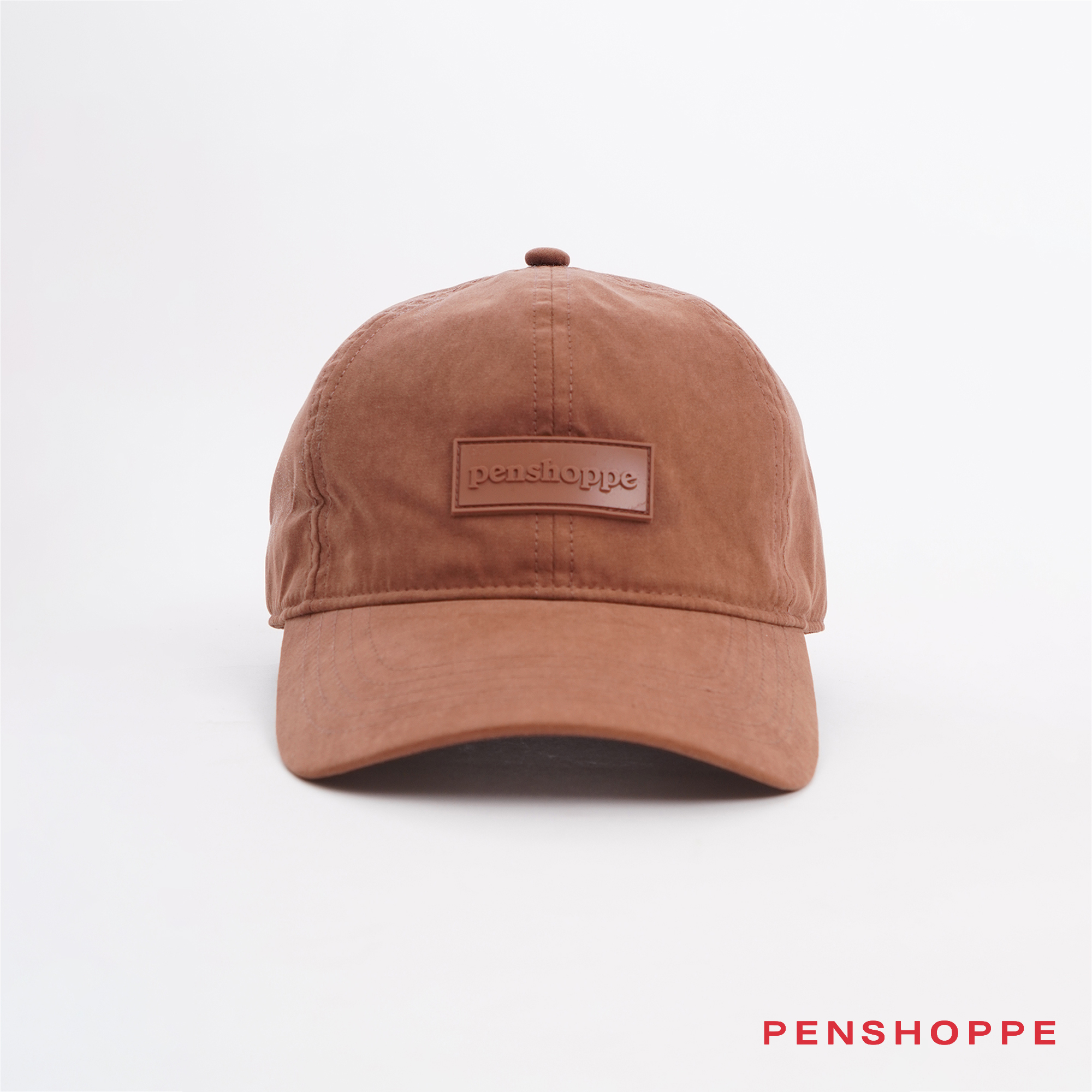 Penshoppe Suede Classic Cap with Leather Patch For Men (Chocolate Brown ...