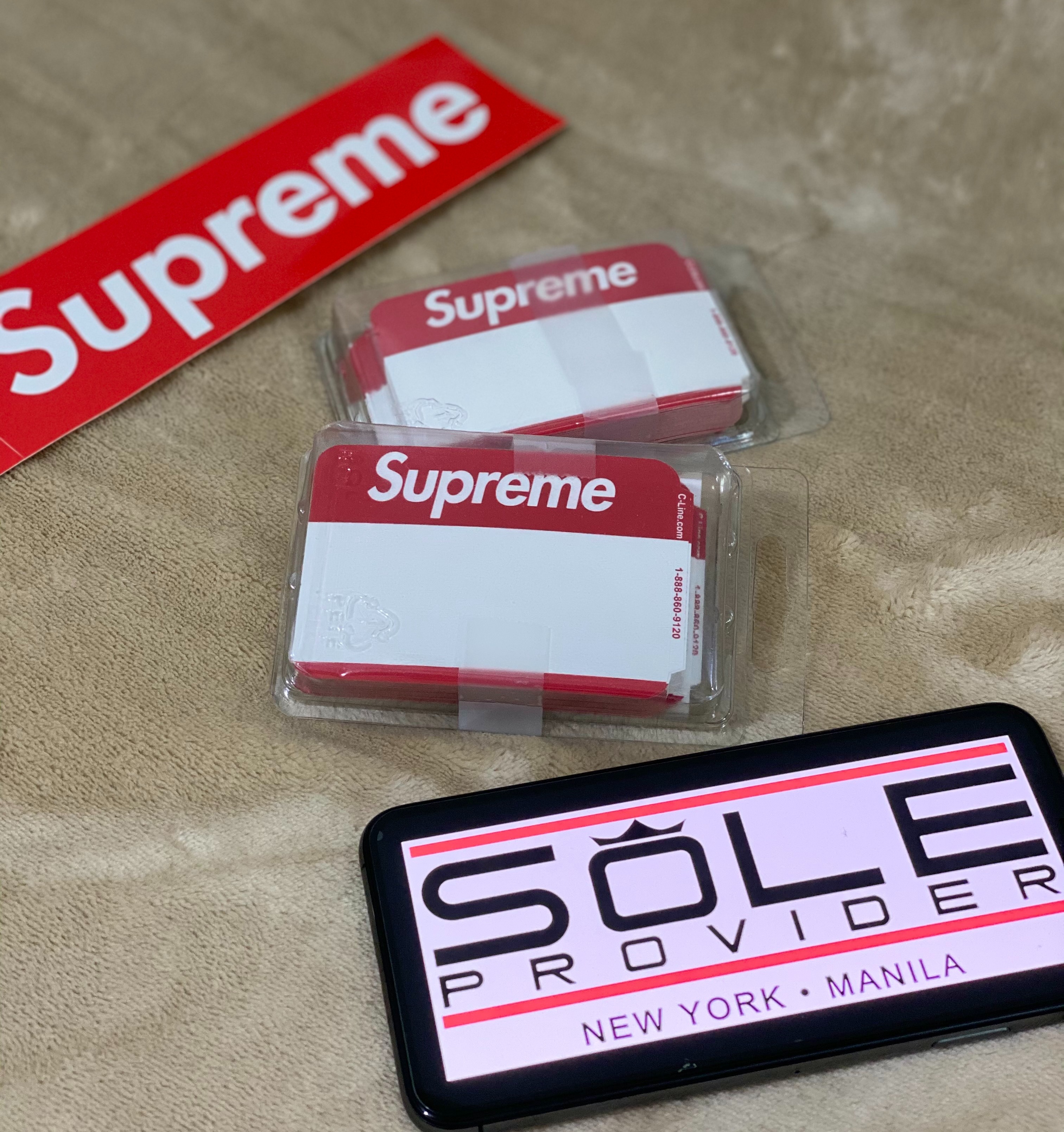 Supreme name badge stickers シュプリームステッカー⑪ - 通販 - www