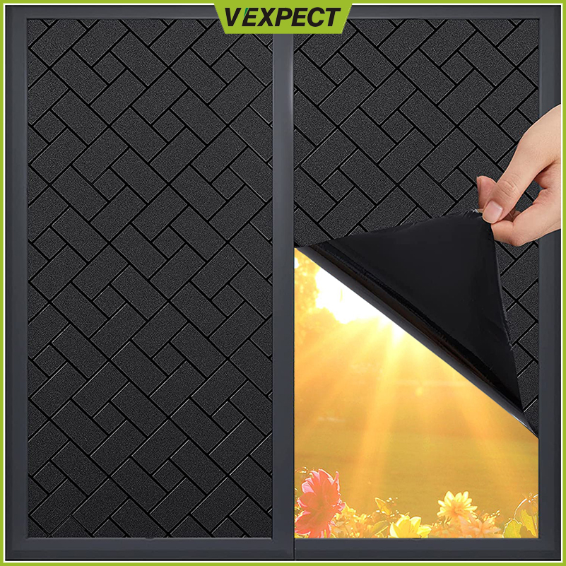 Vexpect Window Glass Privacy Sticker, Frosted Glass Window Film Static