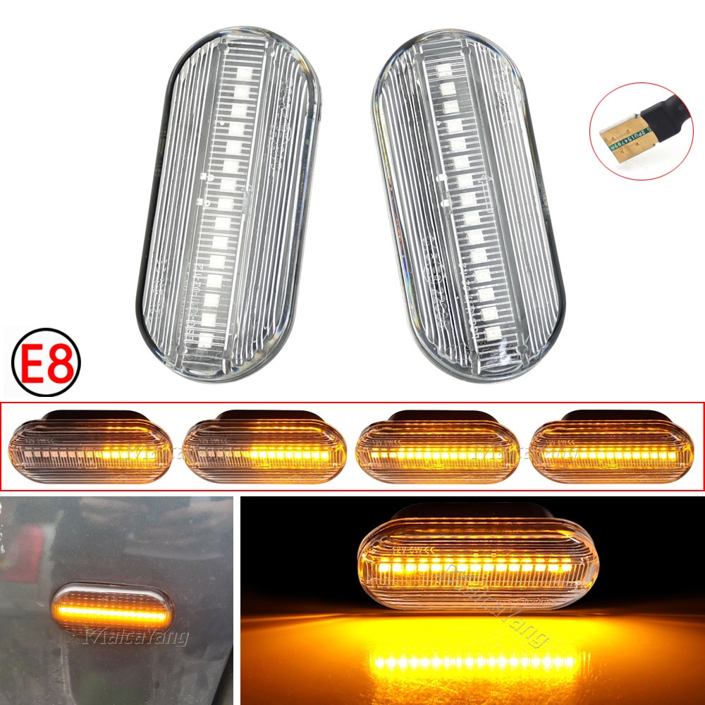 2 Pieces Led Dynamic Side Marker Turn Signal Light Sequential Blinker Light For Ford C-Max Fiesta Focus MK2 Fusion Galaxy