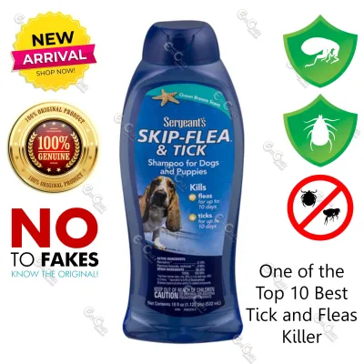 Sergeant's (BLUE) Skip Tick and Flea (Puppies and Dogs) Ocean Breeze Scent (532ml) Kills Ticks and Flea (agr)