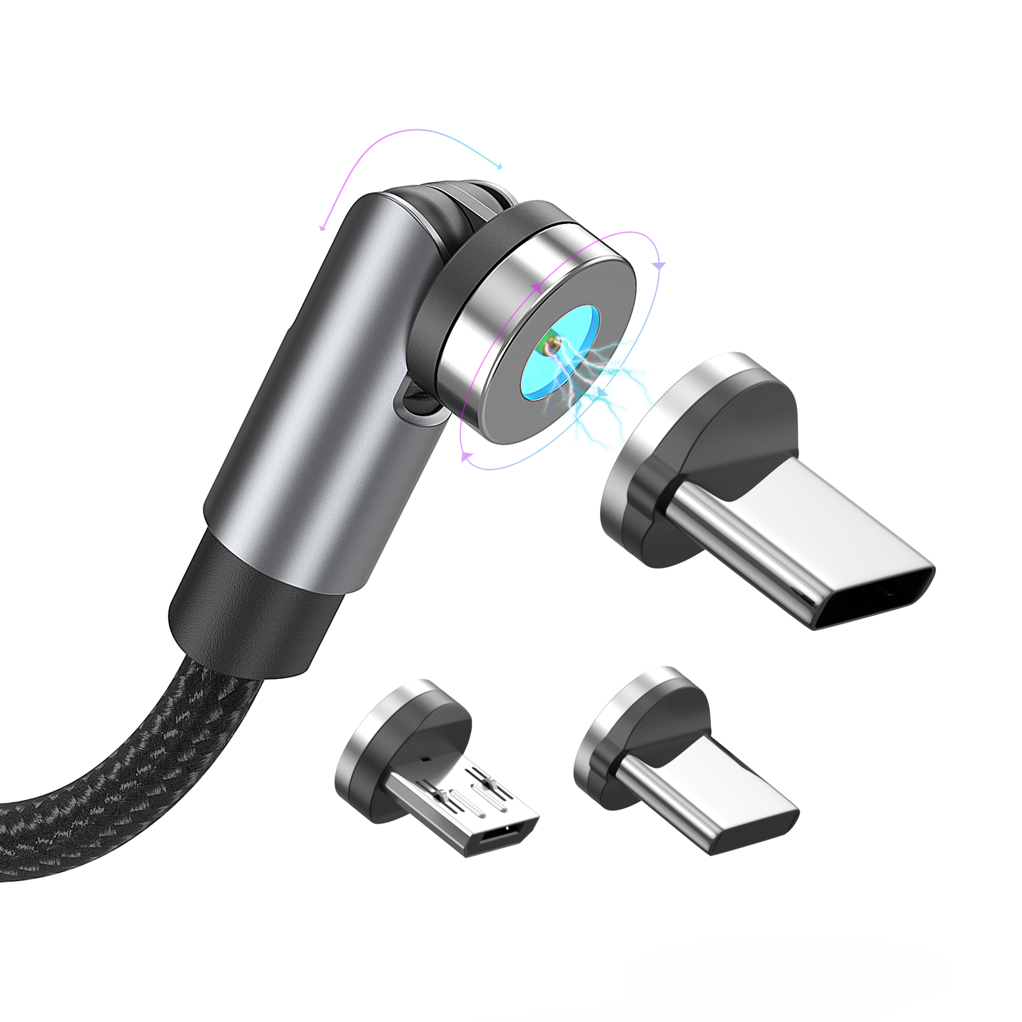 NetDot Charger Type C & Mirco Usb &Lightning Cable Charger