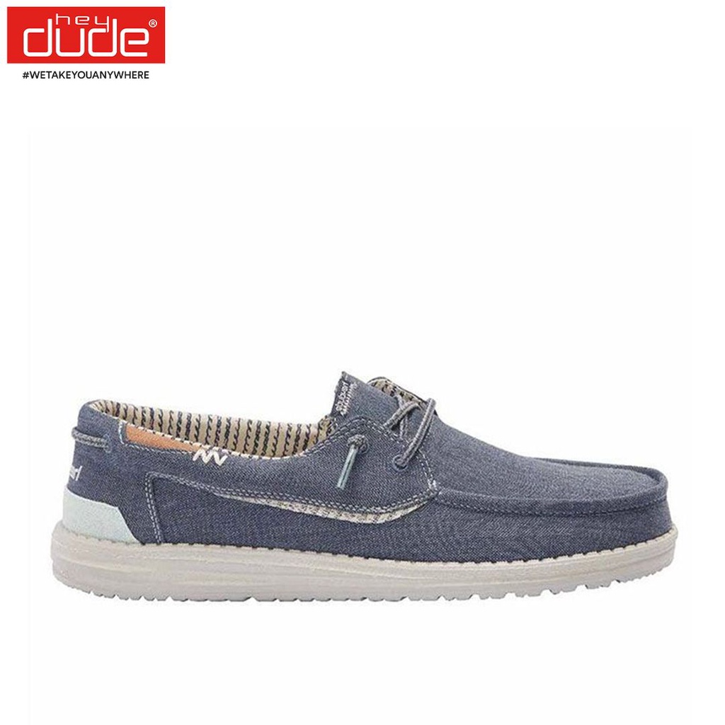 Hey Dude Welsh Chambray Sea Blue Mens 