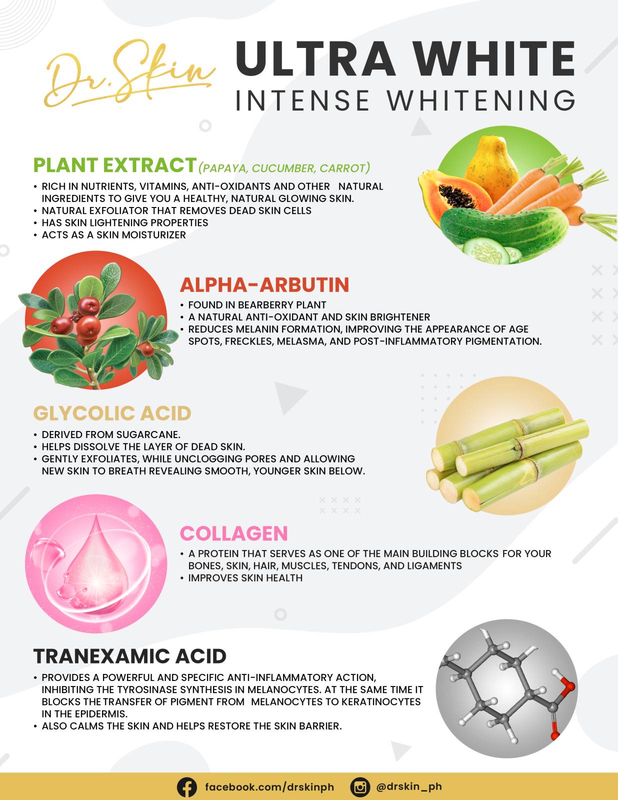 glycolic acid and tranexamic acid