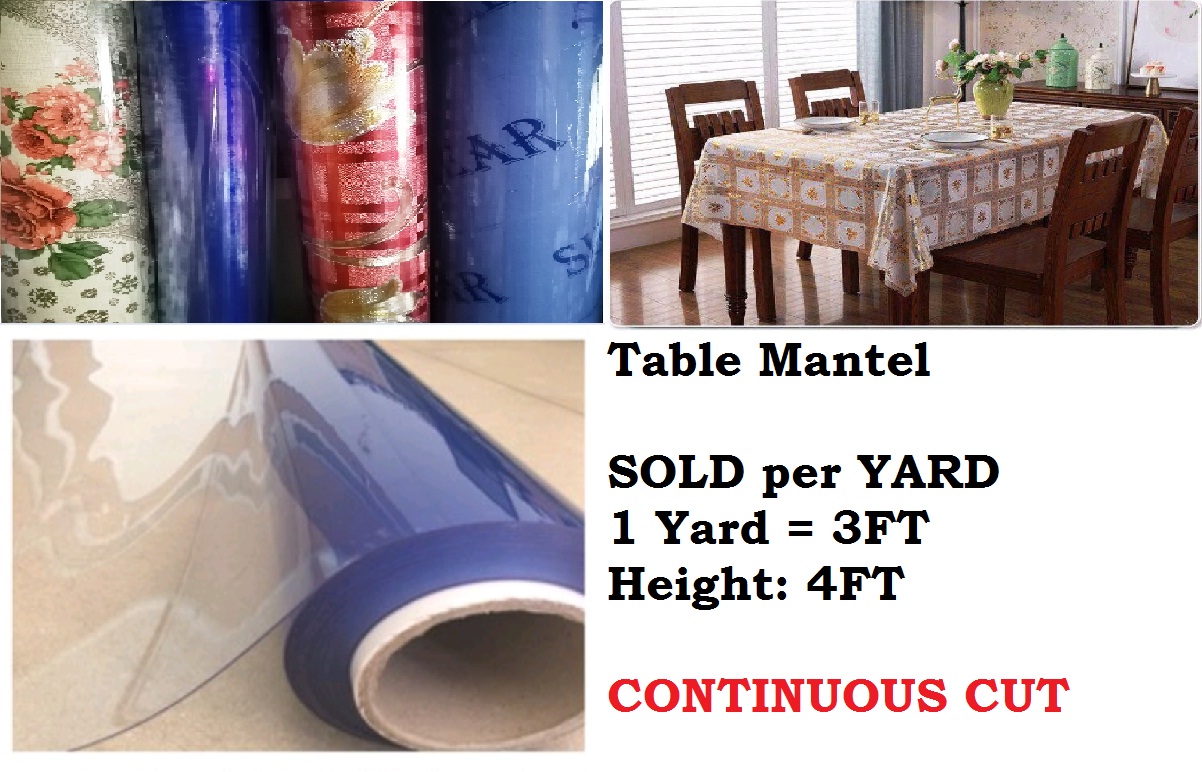 TABLE MANTEL, RUBBERIZED VINYL TABLE COVER, PLASTIC TABLE COVER Lazada PH