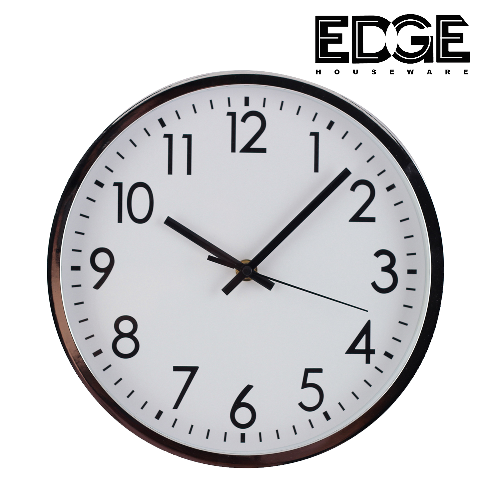 Wall Clock Silent Non Ticking Quality Quartz, Round Easy To Read,style