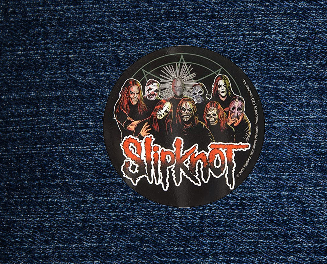Slipknot Metal Band Logo Iron On Patch with Adhesive Patches For