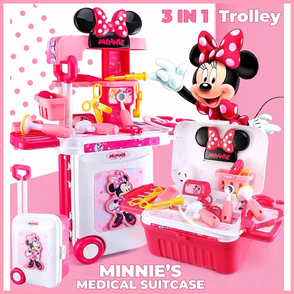 3 In1 Mickey Minnie Mouse Doctor Play Set Side Luggage BIG SIZE Tarvel   D4a66d939d5a33809cea19cda783270d 