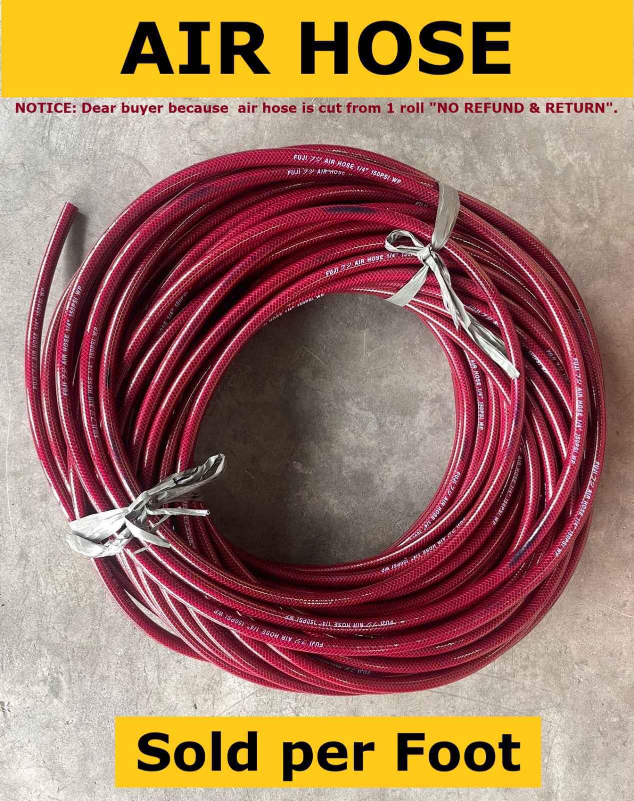 AIR COMPRESSOR HOSE FUJI AIR HOSE PER ONE FEET PER CUTTING Lazada PH