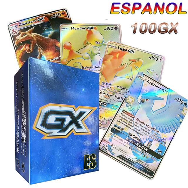 Pokemon Cards in Spanish Letter New Arrival Vstar VMAX Holographic Shiny  Playing Card Game Castellano Español Children Toy