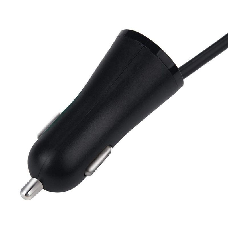 4Port USB Car Charger HUB Adapter Front Back Seat with 6 Feet Extension Cable 4 in 1 Smart Cell