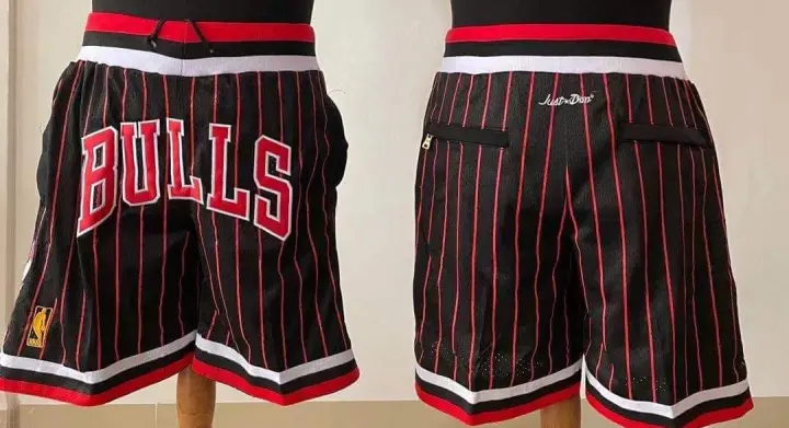Bulls black pinstripe shorts Clearance
