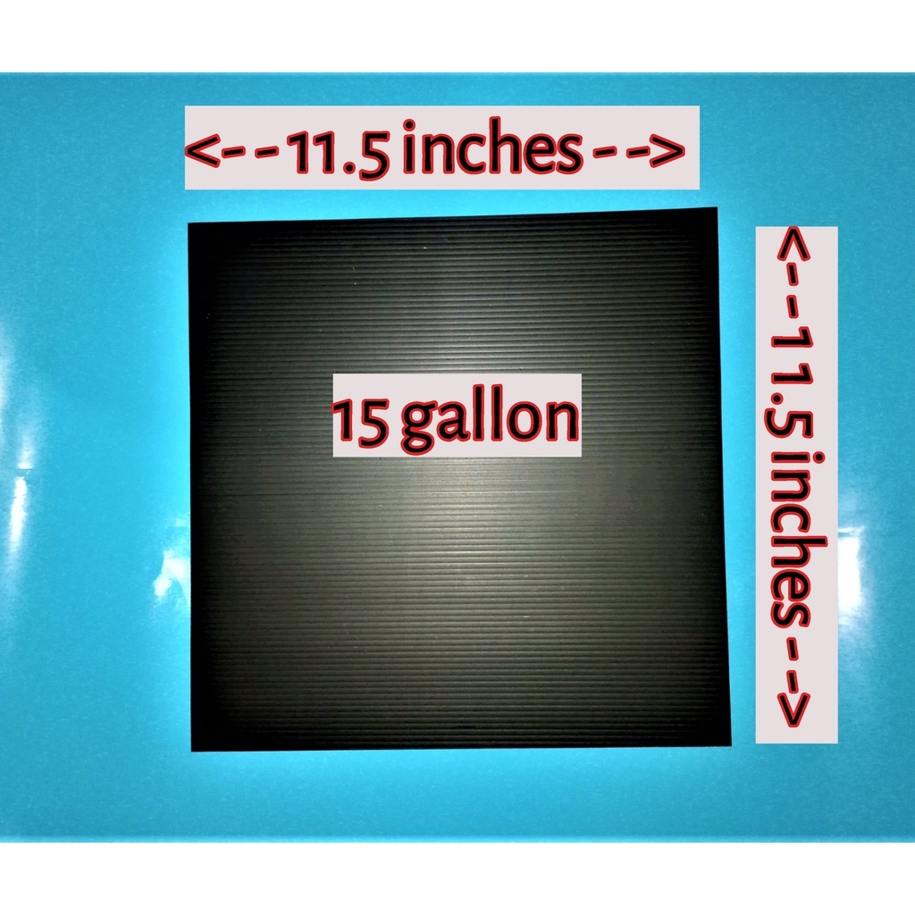 Aquarium Divider for 15 gallon 20 gallon ( Corrugated Plastic Black