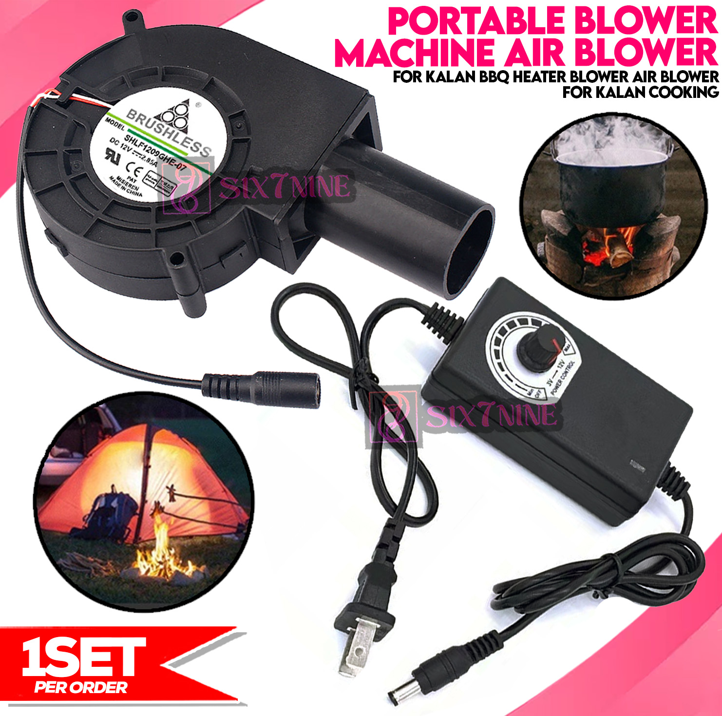 Air Blower fan for Kalan use oil 9733 Kalan blower with controller 12v ...