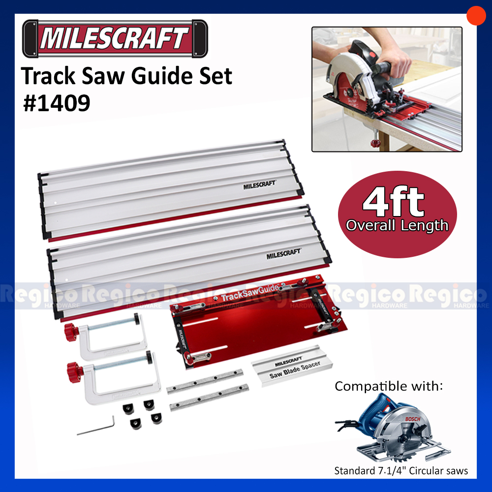 Milescraft 1409 Universal Track Saw Guide - Perfect for Circular Saws