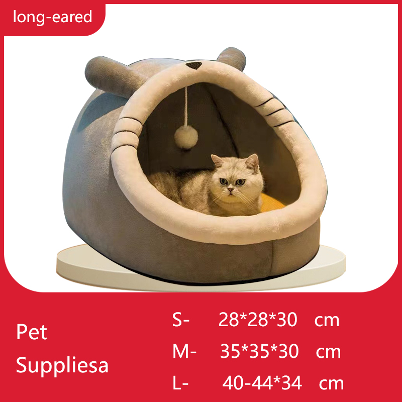 😺HOT Cat Bed Cartoon Pet Bed Foldable Removable Washable Pet Sleeping Bed for cat dog Pet Nest