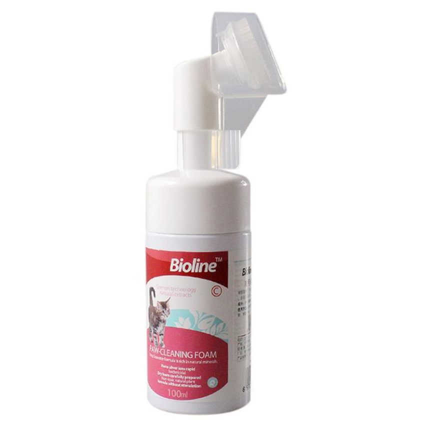 Bioline paw cleaning foam for cats- 100 ml