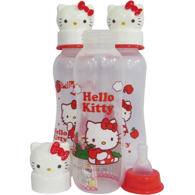 Hello Kitty 8oz Regular Neck Feeding Bottle Pack of 3 HK-FB201435-8