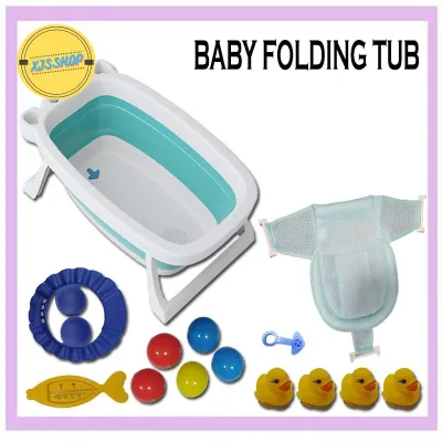 XJSShop New born Portable Easy Use Baby Foldable Bath Tub