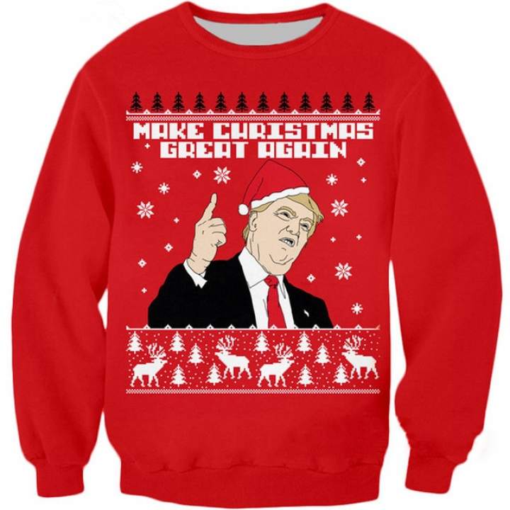 donald trump christmas sweatshirt