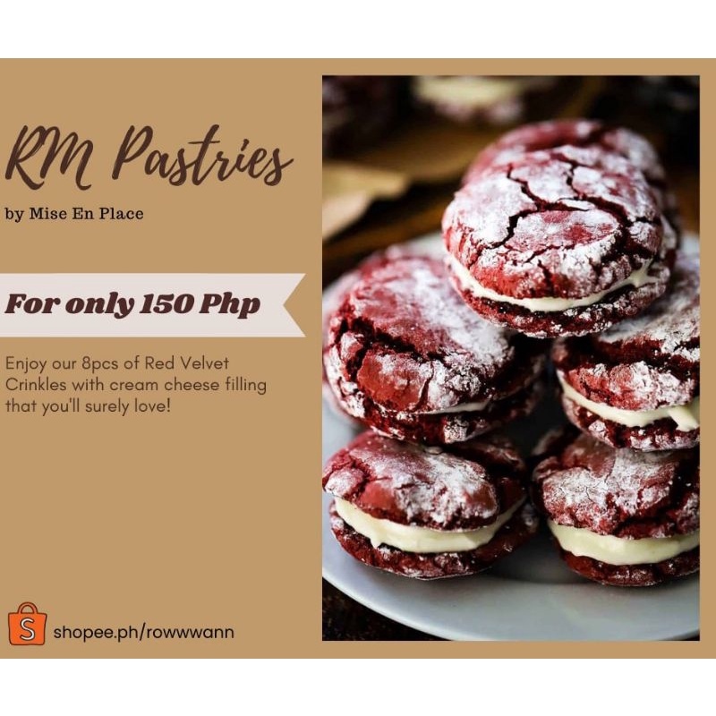 Red Velvet Crinkles with cream cheese Lazada PH