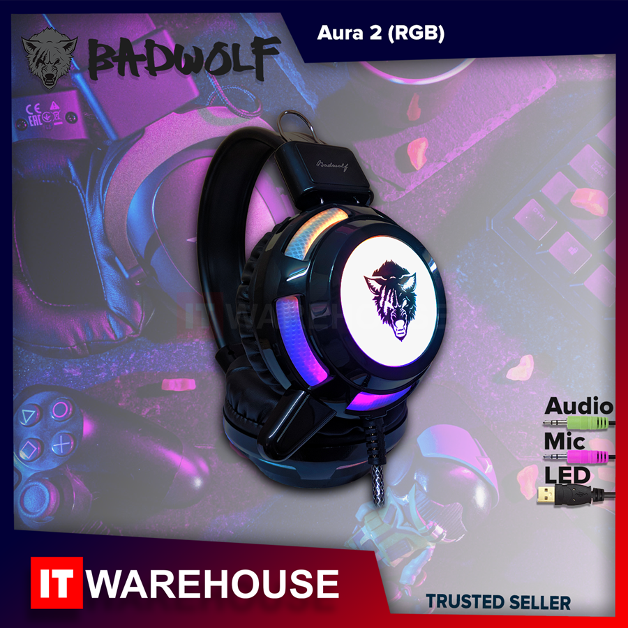 Badwolf RGB Gaming Headset - Aura 2 