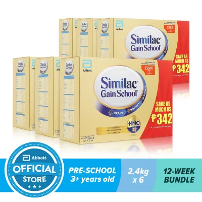 Similac Gainschool HMO 2400G For Kids Above 3 Years Old Bundle of 6