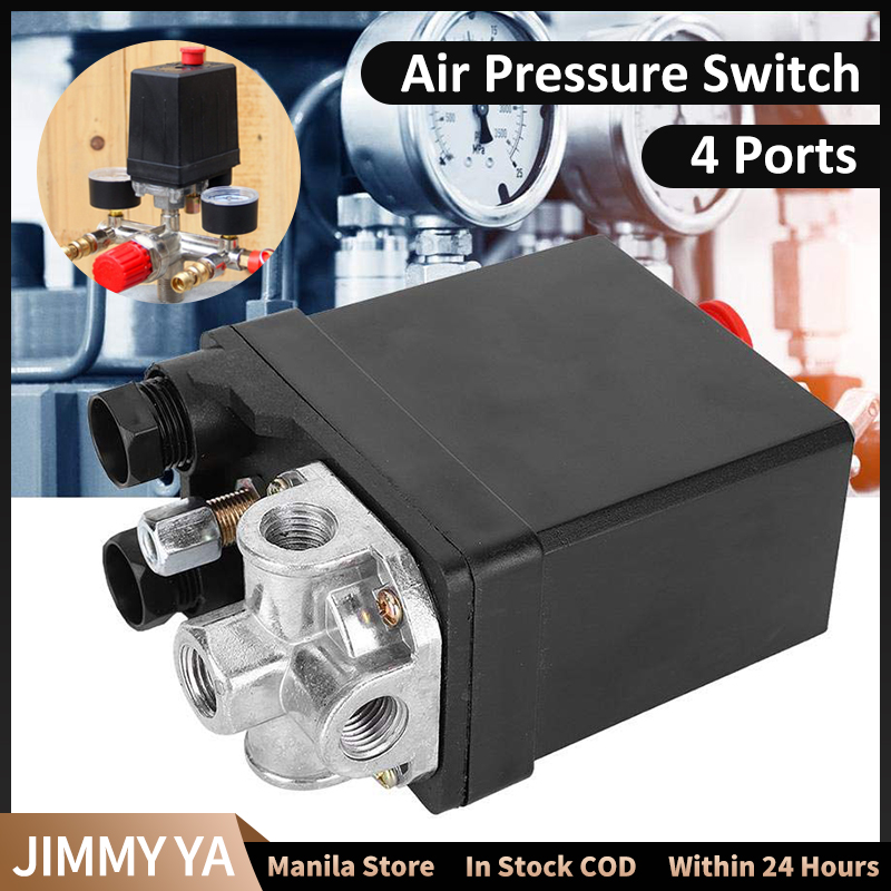 4 Hole Air Compressor Pressure Switch Control Valve Heavy Duty Air Compressor Air Pressure Valve 220380v 90 125psi I3160714110
