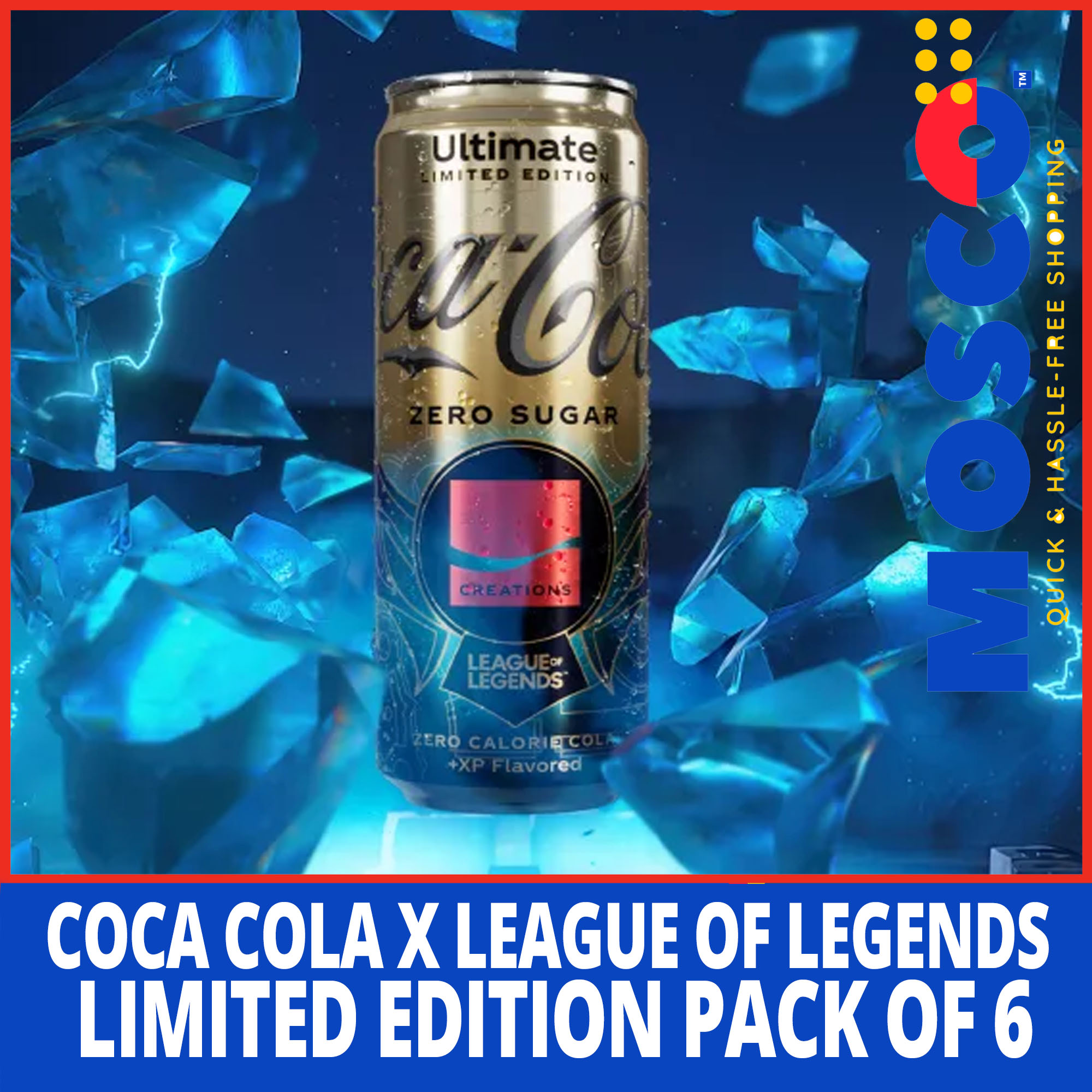 Coca-Cola Creation X League of Legends Pack of 6x320ml Collaboration ...