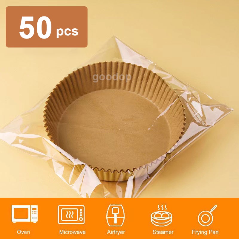 50PCS Air Fryer Liners Square/Round air fryer paper liner Air Fryer