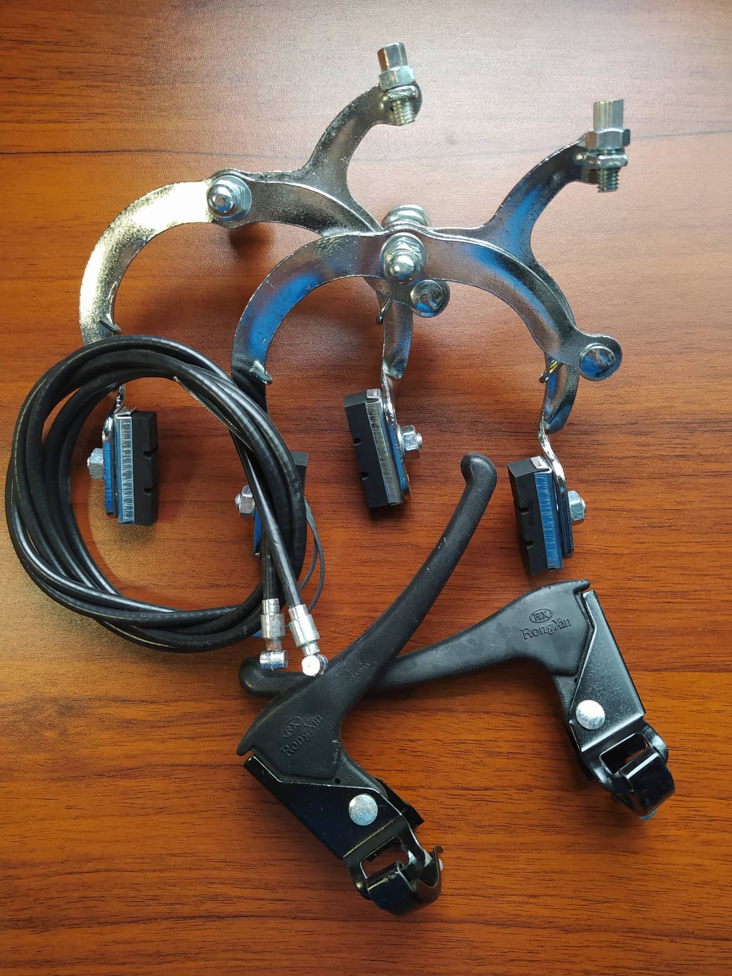 Caliper Brake Set Steel Front and Rear with Brake Shoe for BMX and