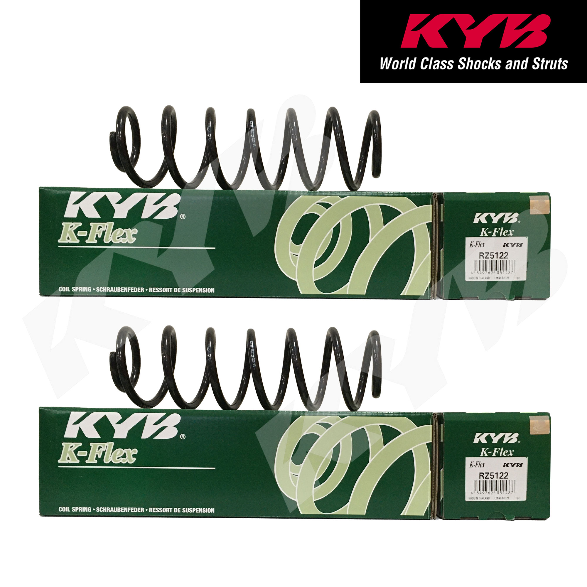 KYB KAYABA Coil Spring Rear for Mitsubishi Mirage G4 2012 2022 Set of